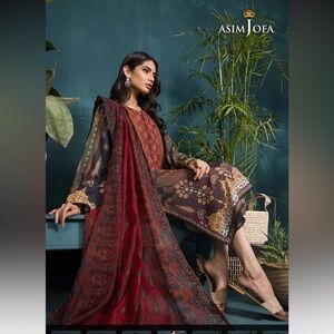 Asim Jofa Elegant Multicolor Dress